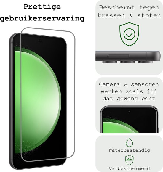 Protecteur d'écran en Tempered Glass Samsung Galaxy S23 FE - Verre de protection d'écran en Glas pour Samsung S23 FE - 3 pièces