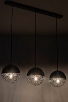 Lumidora Hanglamp 73402 - BARCELONA - 3 Lichts - E27 - Zwart - Metaal
