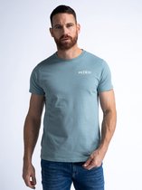 Petrol Industries - Heren Backprint T-shirt Suntide - Blauw - Maat S
