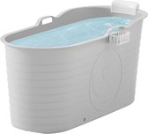 Bath Bucket XL - Ligbad voor Volwassenen - Mobiele Badkuip voor in de Douche - Ook als Ijsbad / Ice Bath - Dompelbad voor Wim Hof Methode - Grijs