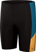 Speedo Dive Jammer Zwart/Blauw Heren Sportzwembroek - Maat 8