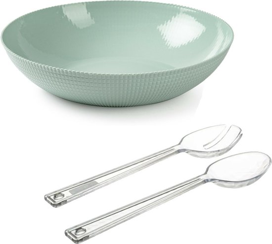 Foto: Plasticforte slakom transparant slabestek kunststof mintgroen d30 cm