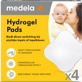 Medela Hydrogel Pads - Verlichting bij pijnlijke tepels of tepelkloven - Essentiële producten bij borstvoeding - 4 stuks
