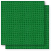 Brixies Bouwplaat | Grondplaat 20x20 noppen - Geschikt voor Lego Classic Bouwstenen - Groen