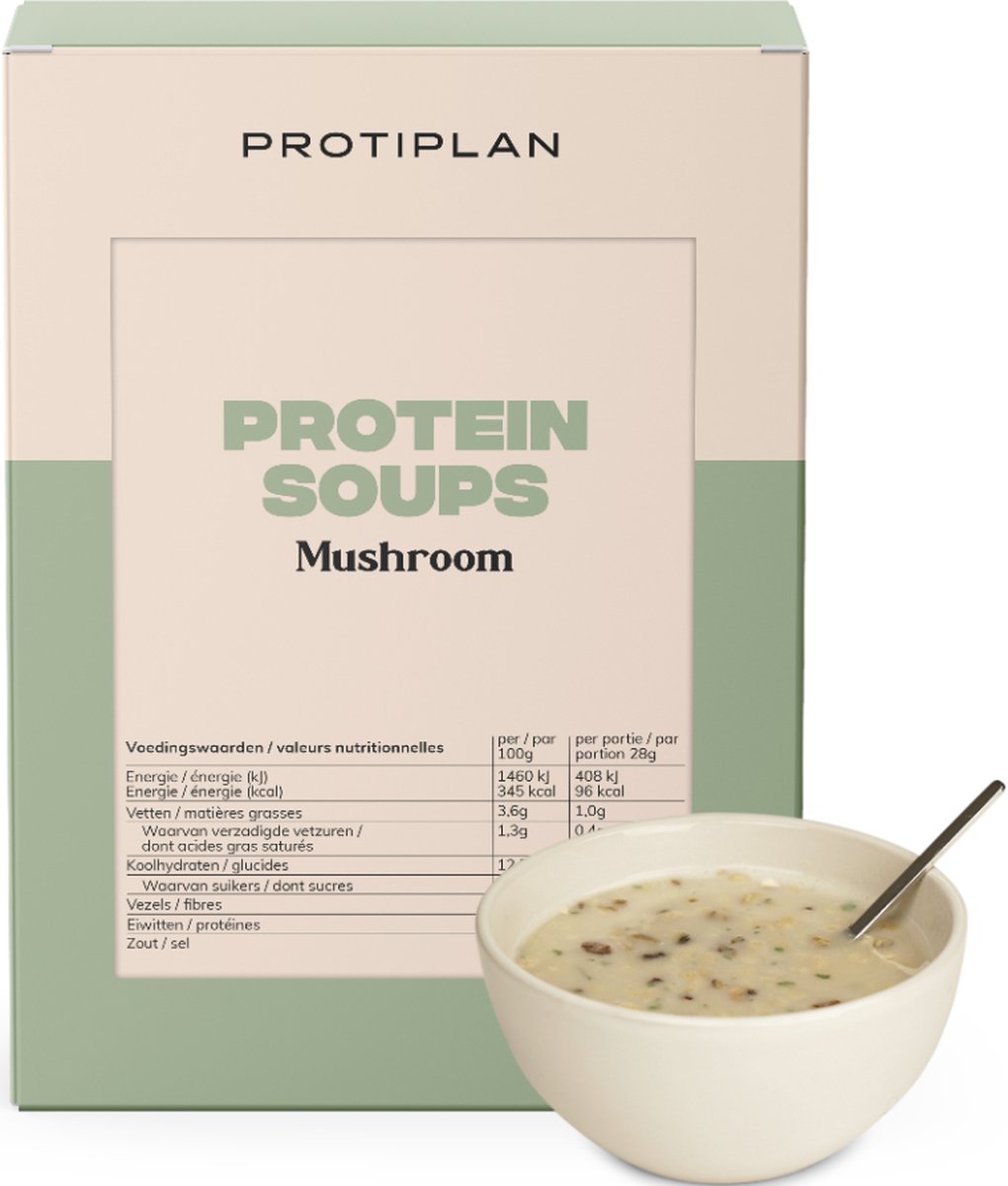 Goedkoopste Protiplan | Champignonsoep | 7 x 30,5 gram | Eiwitrijk | Afvallen met gezond en lekker eten!