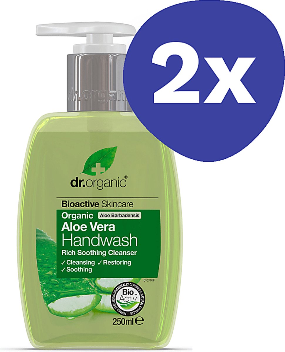 Goedkoopste Dr Organic Handzeep Aloë Vera (2x 250ml