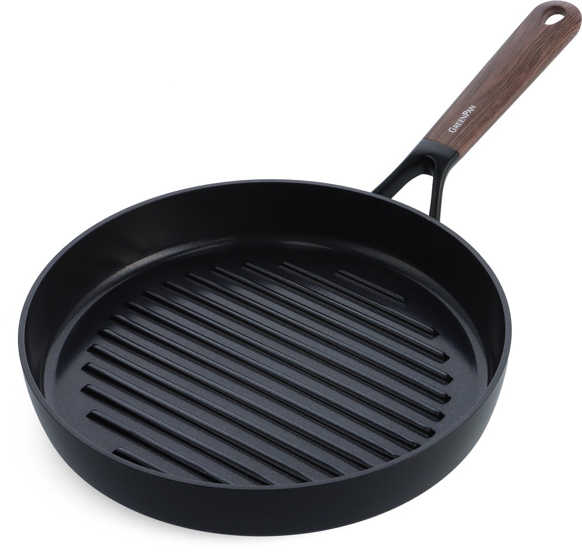 GreenPan Eco Smartshape grillpan 28 cm Dark wood