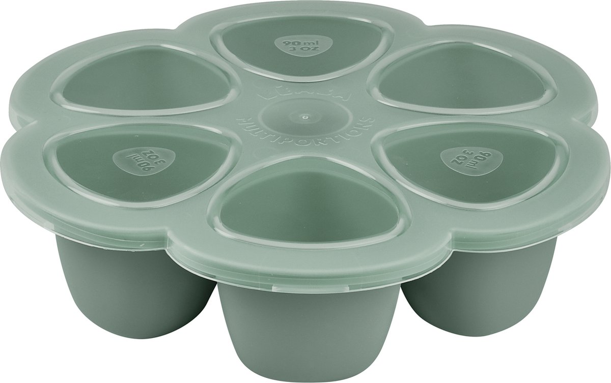 Goedkoopste Béaba - Siliconen multiportions - 6x90 ml - Groen