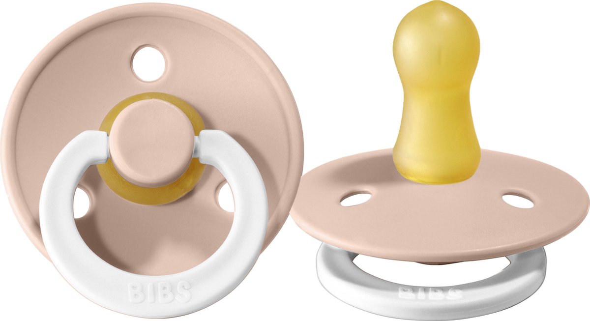Goedkoopste Bibs Fopspeen Round 0-6mnd Glow Blush