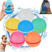 Magnetische waterballonnen voor kinderen en volwassenen - 6 stuks herbruikbare zelfdichtende waterbomballen - zwembadspeelgoed voor tuin - snel vullen