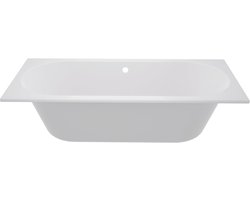 Zeza Oval Ligbad - 170x70cm - acryl - duo - glans wit