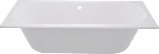Baignoire ovale Zeza - 170x70cm - acrylique - duo - blanc brillant