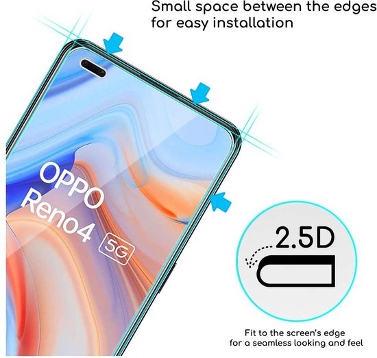 Pack De 2 Verres Trempés Pour Oppo Reno4 Z 5G - Protection écran Anti-choc - Neuf