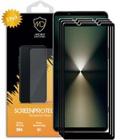 3-Pack Sony Xperia 1 VI Screenprotectors - MobyDefend Screensaver Met Zwarte Randen - Gehard Glas - Glasplaatjes Geschikt Voor Sony Xperia 1 VI
