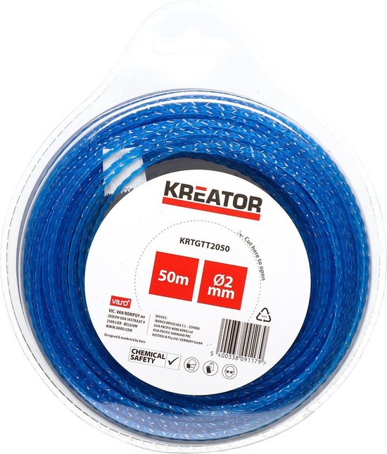 Kreator - Garden - KRTGTT2050 - Trimmerdraad - gedraaid 2mm 50m van Kreator — afbeelding 3
