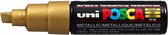 Krijtstift - Chalkmarker - Universele Marker - Uni Posca Marker - 25 Goud - PC-8K - 8mm - Beitelpunt - Large - 1 stuk