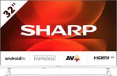 Sharp 32FH2 W - 32 pouces - HD-Ready - Smart TV - blanc