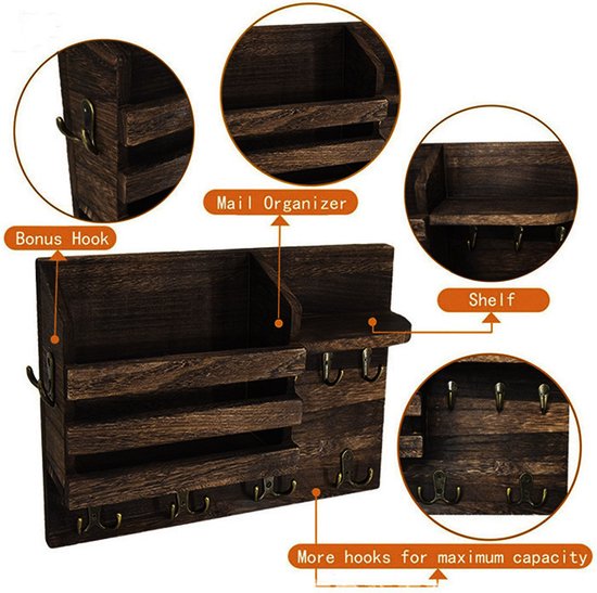 Clair 510 Wandgarderobe Aluminium mit Spiegel und Hutablage