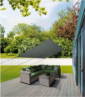 Livarno home Zonnescherm - Luifel - 300 x 200cm - Antraciet - Rechthoek - UV-bescherming - 100% Polyester - Zonwering