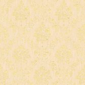 Barok behang Profhome 306623-GU textiel behang gestructureerd in barok stijl glanzend crème goud 5,33 m2