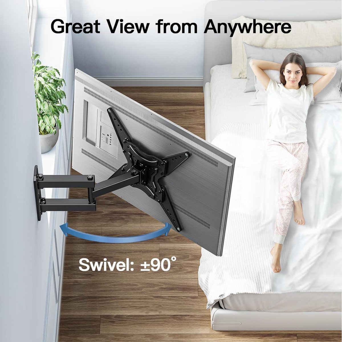 Platte en Gebogen TV's, TV Wall Mount - Super Sterke TV Muurbeugel 26-55 Inch
