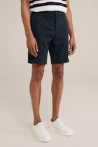 WE Fashion Heren slim fit chinoshort met stretch