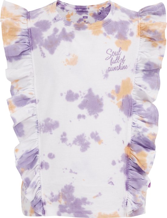 WE Fashion Meisjes tie-dye T-shirt met dessin