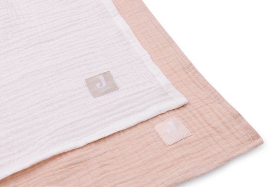 Jollein Hydrofiele Doek Large - 115x115cm - Wild Rose/Ivory - 2pack van Jollein — afbeelding 5