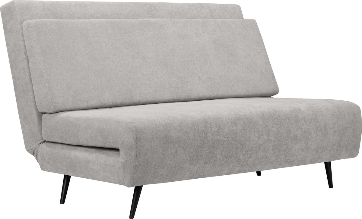 Notio Living Mallory-Dagbed - 140 cm - Lichtgrijs Stof