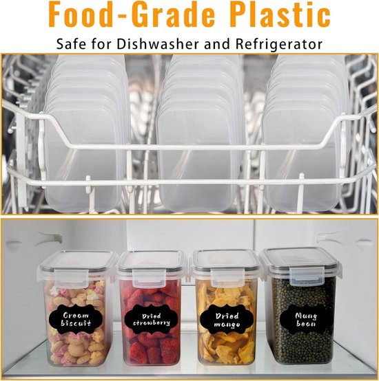opbergdozen voor de keuken - 9 stuks 250 ml plastic opbergdozen voor de keuken - 9 stuks 250 ml plastic