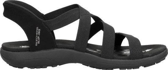 Skechers Slip-Ins Sandalen Plat - zwart - Maat 41