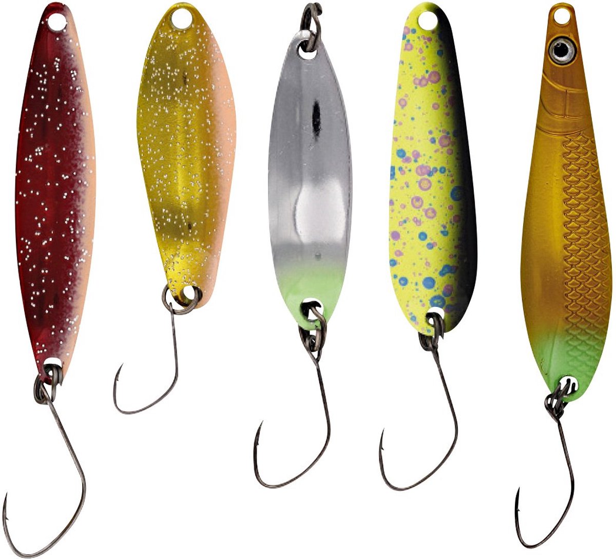 Kinetic Multipack Spoons Mix (5 pcs) 2.5-3.8g - Maat : Mix 5