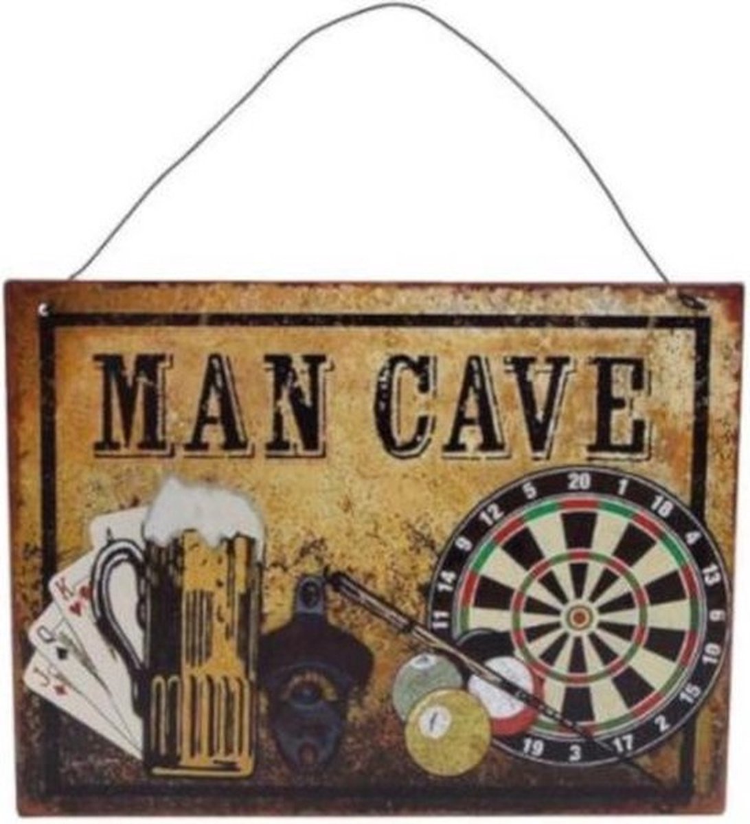 Man Cave bord. Bier ophang bord. Vaderdag. Cadeau voor man vader vriend.
