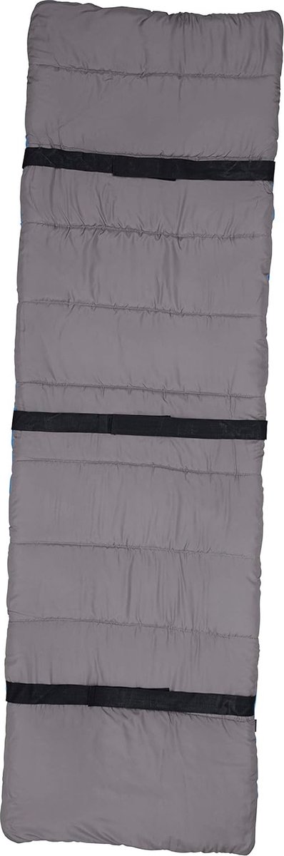 Campingbed-oplegger - zachte en goed isolerende veldbed-topper met polyestervulling, tas voor kussens, aan beide zijden bruikbaar (blauw of grijs) van Ohuhu — afbeelding 5