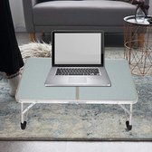 Laptoptafel voor bed, opvouwbare bedtafel,Laptoptafel for your bed, inklapbare laptoptafel - ontbijttafel met inklapbare poten 62 x 42.2 x 27.2 cm,