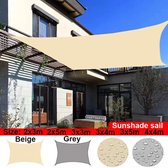 X-Qlusive Voile d'ombrage rectangulaire 3 x 4 m noir, auvent imperméable, protection UV, pour jardin, patio, extérieur, terrasse, piscine, avec corde
