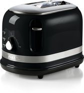 Bol.com Ariete 0149/12 | Moderna Broodrooster | 2 Sleuven | Ontdooi & opwarm functie | 815 Watt | Zwart aanbieding