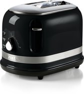 Ariete 0149/12 | Moderna Broodrooster | 2 Sleuven | Ontdooi & opwarm functie | 815 Watt | Zwart