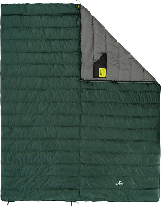 NOMAD® Taurus 300 Slaapzak Dekenmodel - Groen - 205x80 cm - Gevoerde koordtunnel - 2-wegs autolock rits - Incl Hoes van NOMAD — afbeelding 2