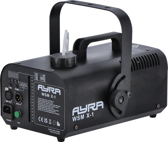 Ayra Rookmachine Ayra WSM X-1 rookmachine - 900W DMX met remote | bol