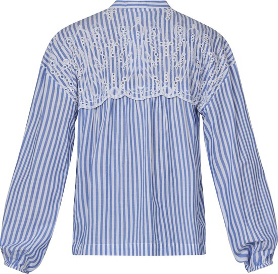 SISTERS POINT Ilua-sh1 - Chemisier Femme - White/ bleu - Taille M