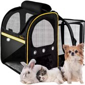 Purlov Transportrugzak voor Huisdieren - Veilig en Stijlvol Reizen met Uw Huisdier