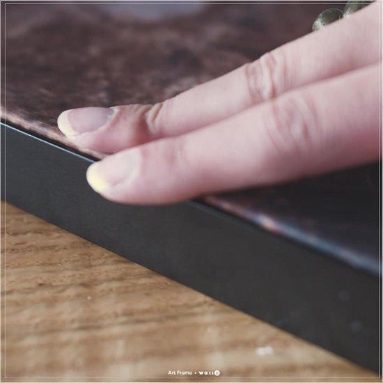 Cadre Art - Fleurs et graminées art sobre | 50 x 75 cm | Tissu interchangeable | Cadre noir | Décoration murale | Peintures sur toile | Debout