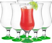 Verres à cocktail Glasmark - 6x - 420 ml - vert - verre - verres pina colada