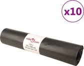 vidaXL - Vuilniszakken - 250 - st - 120 - l - zwart
