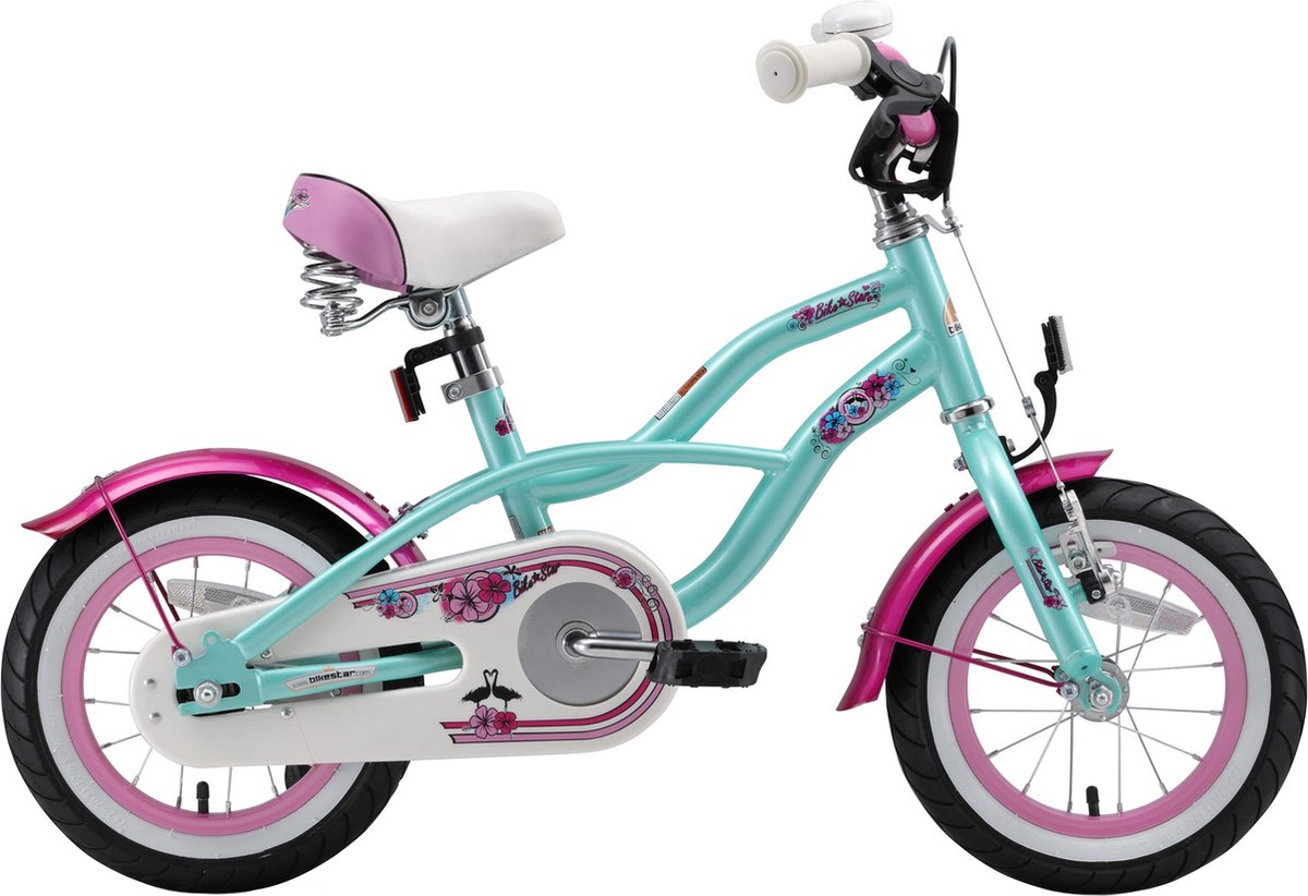 Bikestar 12 inch Cruiser kinderfiets, mint