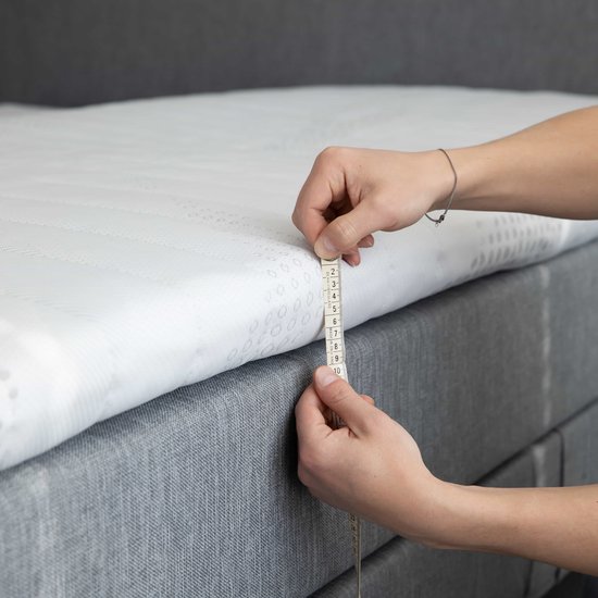 Consolateur|surmatelas en mousse à mémoire de forme NASA-VISCO-Top|6,5 cm d'épaisseur|Matelas CoolTouch VISCO VENTI-mousse pour pont supérieur 80x190cm