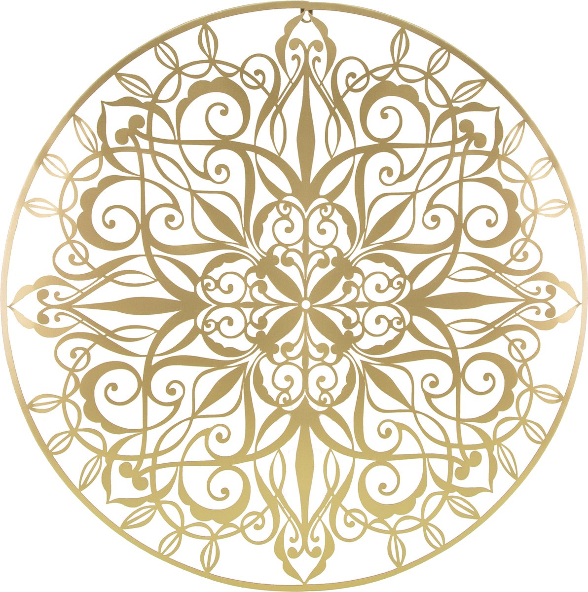 Art for the Home Metal Art Luxe mandala goud D80cm