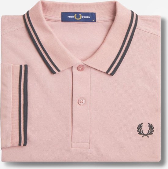 Fred Perry Twin tipped fred perry shirt - dusty rs pink black