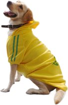 Hond Warm Hoodies Jas Kleding Trui Huisdier Puppy T-shirt Geel 4XL